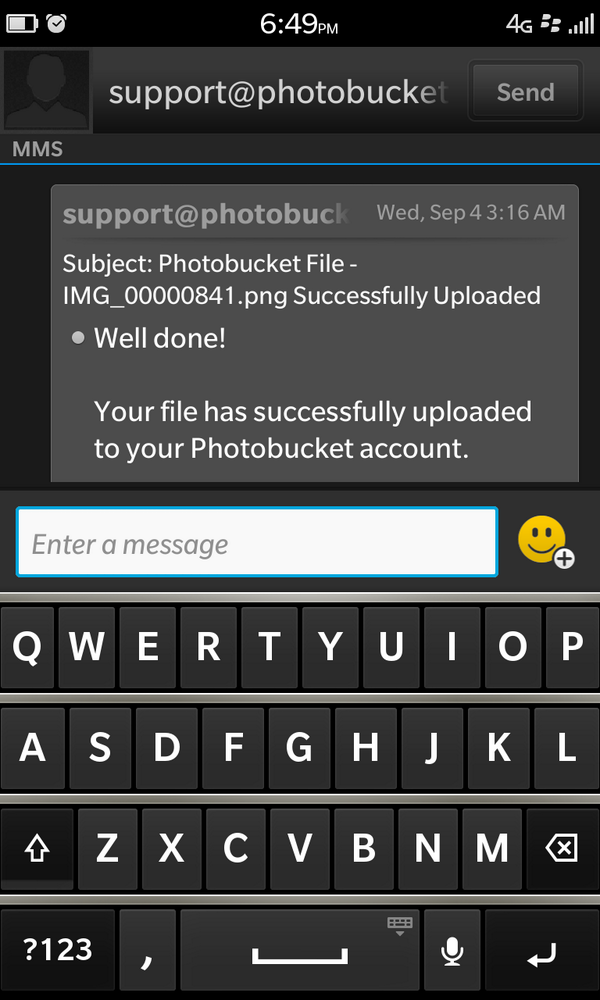 LeighMonette's tweet photo. A company that responds to customer feedback more than once a year. #IChooseBlackBerry10 

Dark theme, multiline SMS http://t.co/yNRTAcDKtS