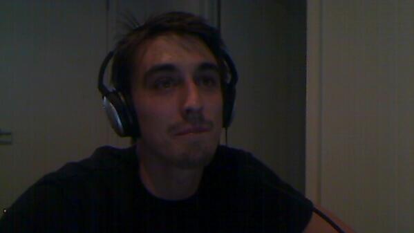 dangles_angle's tweet photo. Trying to ignore the sounds from John's room; @fratmenalan watches tech porn livestreaming from TED. #jo #spooge http://t.co/GdBS7AUWQE