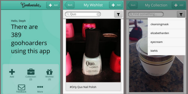 IFLMakeup's tweet photo. Our free #makeup #organizer app called Goohoarder is out! Apple http://t.co/ij5sZKewYQ Google http://t.co/8uNoQw8kui http://t.co/P61ka4ete6