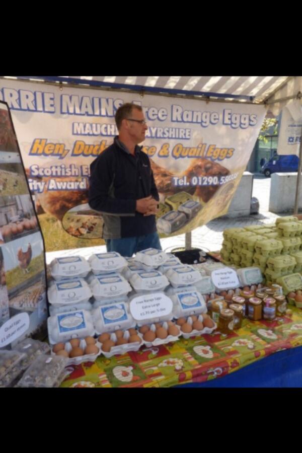 Our stall at Glasgow farmers market Patrick on every 2nd and 4th Saturday of the month