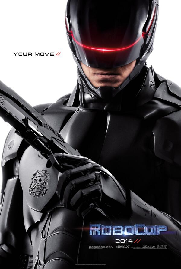 RinconSalfate's tweet photo. El primer afiche de la nueva Robocop... qué les parece? http://t.co/g0pMPMxjcK