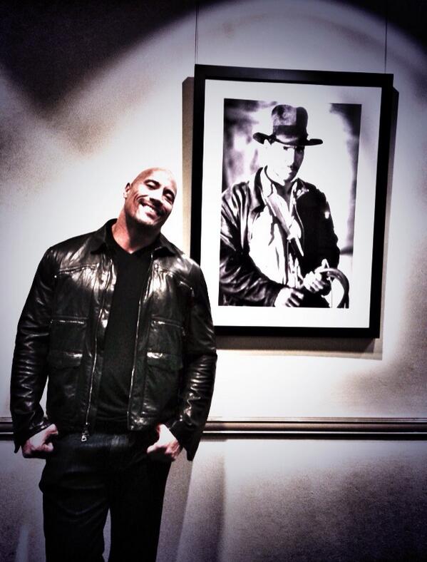 TheRock's tweet photo. Cool, smart, kicked ass &amp; charmed the ladies. Even at age 8, I wanted my hero to cuss more though;) #TBT http://t.co/w0kPiP51HW