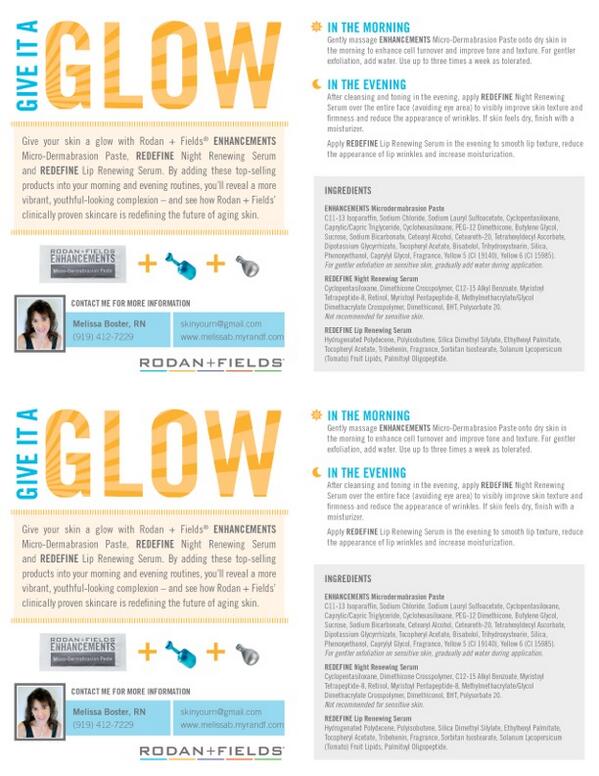 Get your Glow On!! Sample anyone? melissab.myrandf.com