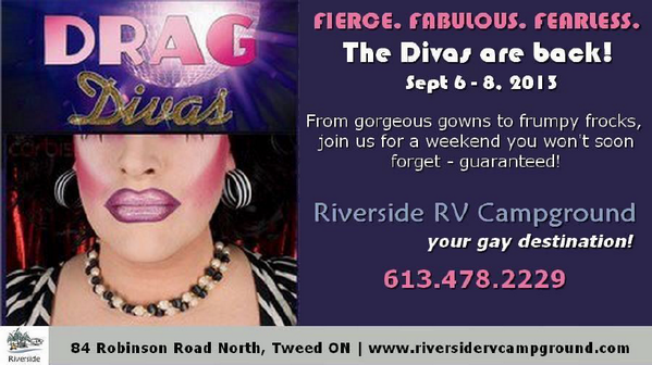 campriverside's tweet photo. The Divas are back! http://t.co/dxnFSlGWYi  #gay #gay campground #gay camping #gay male #drag queens http://t.co/kHdNc9FtT1