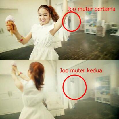 KpopCode's tweet image. 5. Joo with Leeteuk SJ – Ice Cream. Terlihat Saat Joo sedang memutarkan badan, di belakang pintu -c- #horrorcode