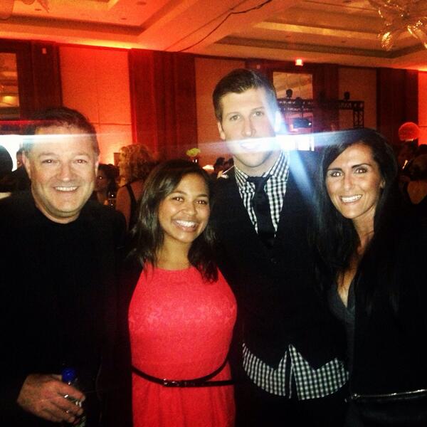 Deborahleec's tweet photo. @Deborahleec great night! @CityNews @EntCity don't be late for work Kevin, I need my breaking news! http://t.co/gZjHEPlYp8