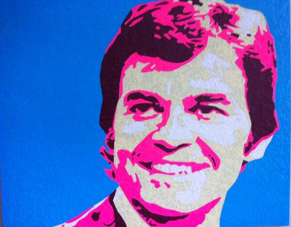Chance_Foreman's tweet photo. Dick Clark
Duct Tape @theduckbrand 
38" x 48" http://t.co/ROP1WY8fqv