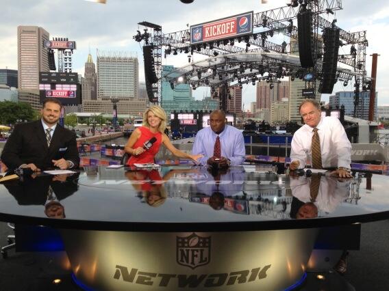 melissastark's tweet photo. HERE WE GO! #gamedaykickoff in Bmore. 5 pm ET @nflnetwork @ShaunOHara60 @coachbillick &amp; a very focused SS! http://t.co/YXpJxDmBb2