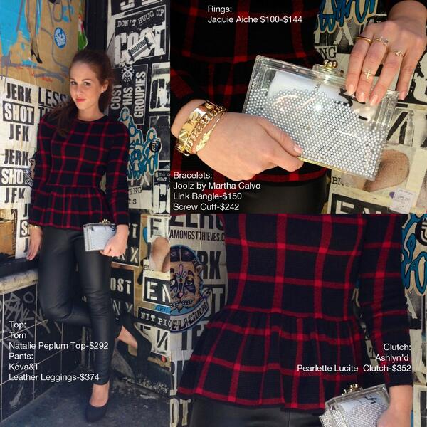 DashNYC's tweet photo. Leather and Plaid! Come shop the look perfect for #NYFW 😉 (Model @felicialieto styled by @YoSherriebaby ) http://t.co/I4nDaalBGQ