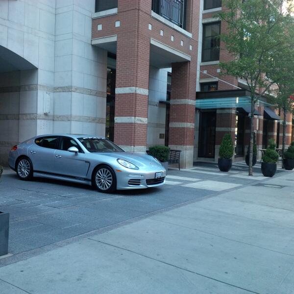 SPOTTED: Our Pfaff Porsche Panamara debuts at the Hazelton Hotel for #tiff2013 #pfaffdoestiff