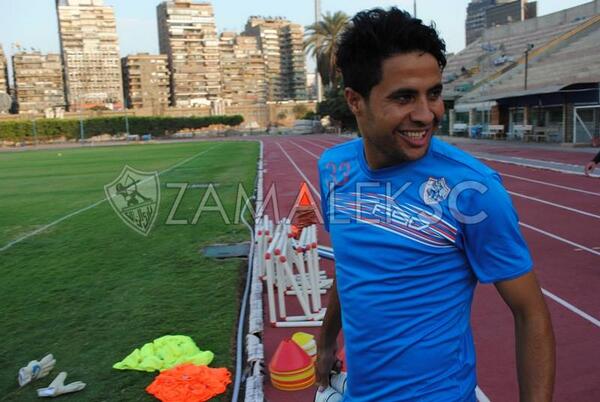 محمد إبراهيم في تدريبات اليوم. #ZamalekSC