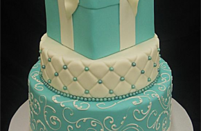LV_CustomCakes's tweet photo. Tiffany box wedding cake. #weddingcakes #lasvegas http://t.co/lWmAPlb7eK