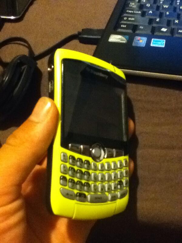 Tech_KNOW_Logic's tweet image. We also do color conversions! Check out this neon Blackberry Bold
