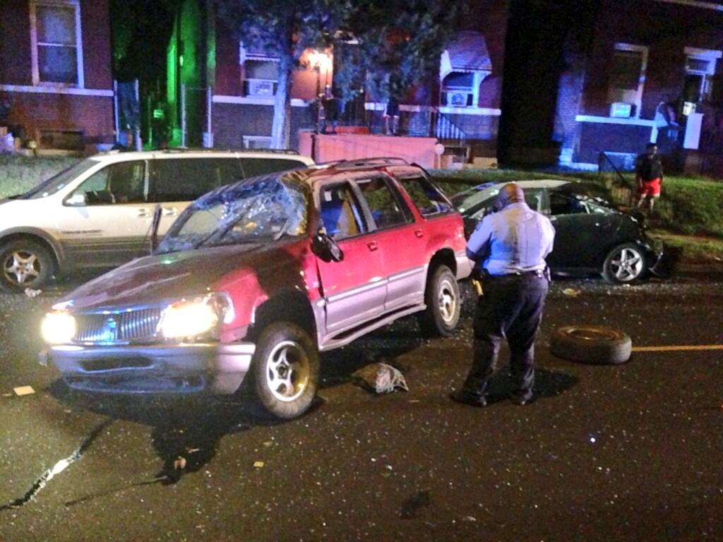 Chris Cross on Twitter "Car strikes at least 2 other vehicles on N