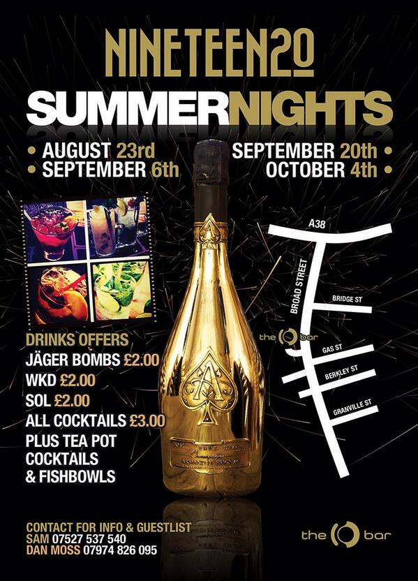 _nineteen20's tweet image. Morning everyone !!! 
TONIGHT is Nineteen20 @obar Broadstreet. 

Free Champagne entry (before 12)
Ft- Tomola