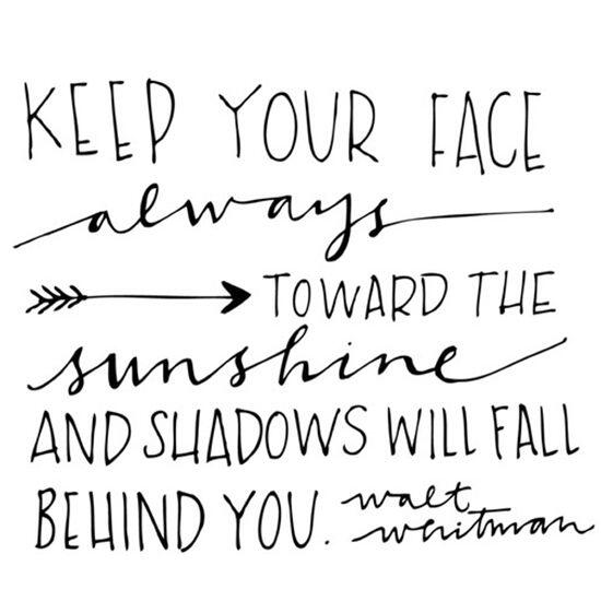 Happy Friday - keep your face toward the sunshine! #activelymovingforward