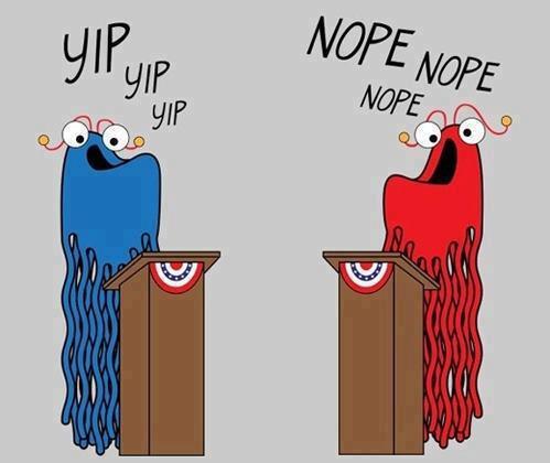 ToniMcC's tweet photo. yip yip yip nope nope nope #election13 http://t.co/tvvvrPeOBT