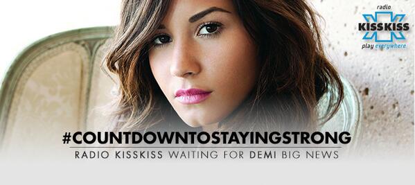 radiokisskiss's tweet photo. Radio KissKiss waits for Demi Big news! #lovatics #CountdownToStayingStrong http://t.co/7dZjO0RjEK