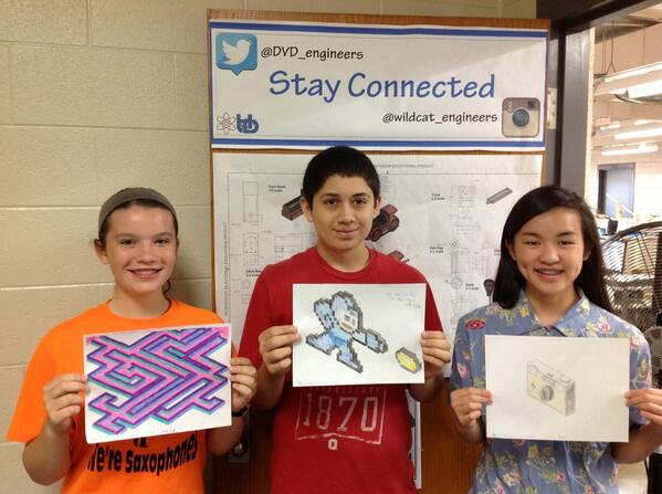 PLTWorg's tweet image. What does the day hold for your #PLTW class? “@DVD_engineers: Day 2 of #IsometricDrawing and we have some stars! http://t.co/OIgdnSJQyi”