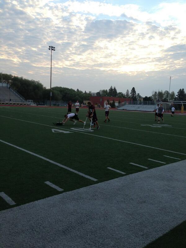 UMD_Football's tweet image. Freshman getting after it this morning #CompetitionFriday
