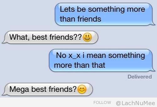 Laten we meer dan vrienden zijn #LachNuMee