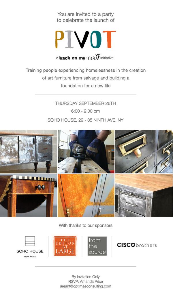 TOTGeventspace's tweet image. #support #helpforhomeless #Pivot #makingadifference #interiordesign  #furniture  #getinvolved