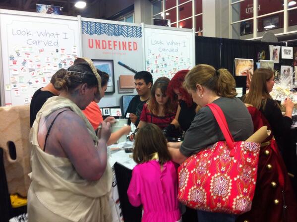 Never thought my job <a href="/stampinup/">Stampin' Up!</a>  would take me to #ComicCon but who doesn't love #undefined! #newfriends