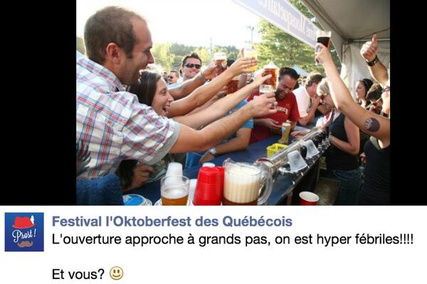 Festi's tweet photo. Ouverture du 
Festival l'Oktoberfest des Québécois
#Festival
#oktoberfest 
#Repentigny http://t.co/3A9PXJ18eW