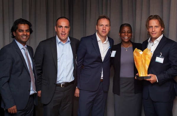 Collega's <a href="/lammertvk/">Lammert van Keulen</a> en <a href="/edezee/">Erik De Zee</a> vanmorgen bij #bestofthebest' met Ursula Burns, Marcel Martens en @printpiet:
