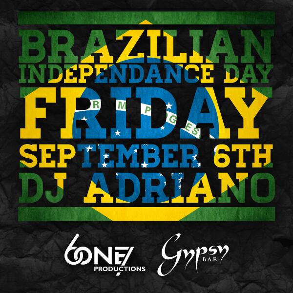 GypsyBar's tweet image. DJ Adriano will be here tonight with @6one7events celebrating Brazilian Independence Day! gypsyfridays-inh.eventbrite.com