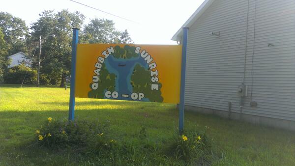 Quabbin Sunrise Co-op's new sign