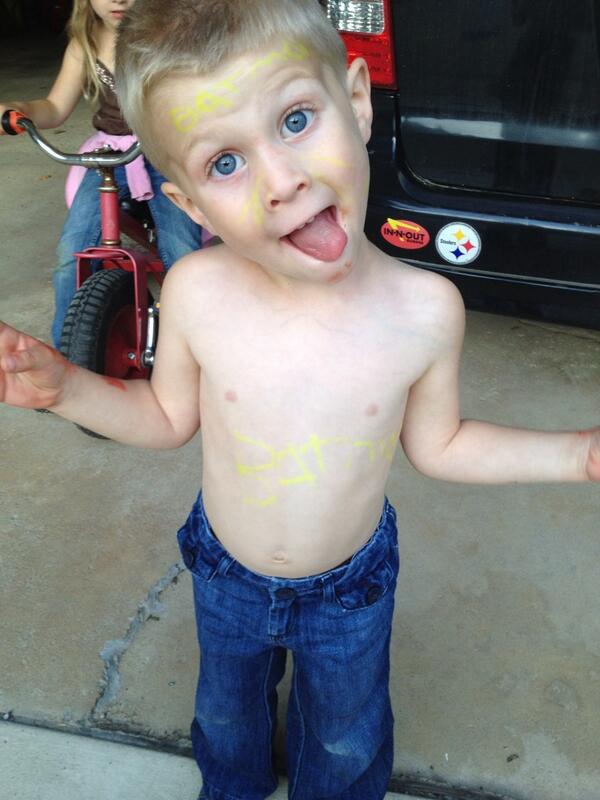 davidlewis's tweet photo. After taking his shirt off we discovered more tats. There are wings in his back too. http://t.co/Jemnerw5g8