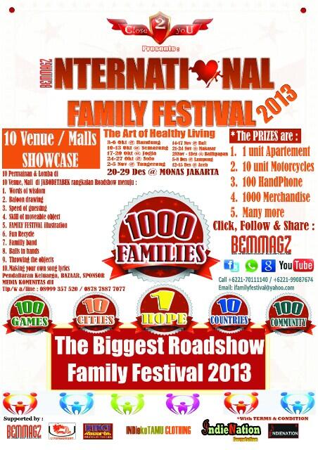 <a href="/7ROSES_BALI/">SEVEN ROSES</a> #CariSponsorBazaar  #BemmagzInternationalFamilyFestival2013 1000hadiah,Majalah BEMMAGZ+ANTV+30radio