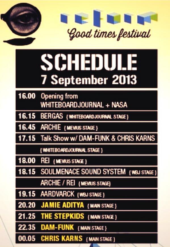 JUICEindonesia's tweet image. TONITE! Reform Festival at Taman Kridaloka w/ STEPKIDS, DAM-FUNK&amp;amp;CHRIS KARNS. Here for ur #ReformFest Show Schedule