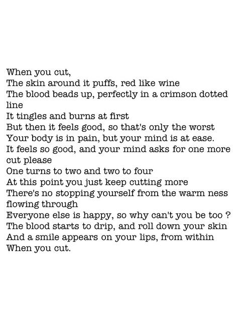 _ScarsandTears_'s tweet photo. When you cut.. http://t.co/czccgcJSrp