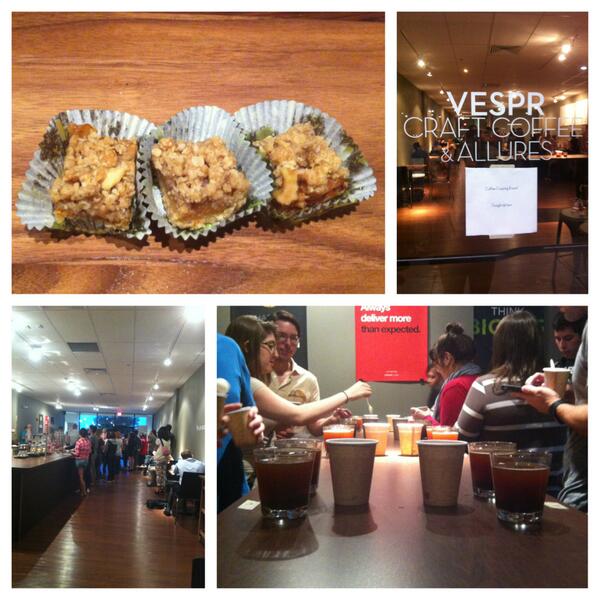 JasminNOe's tweet image. Totally unique experiences are necessary for a happy life. Coffee tasting event at Waterford's #Vespr #cool