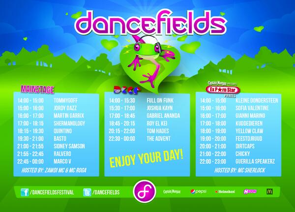 Dancefields's tweet image. TIMETABLE DANCEFIELDS  Buy your tickets now! dancefields.nl