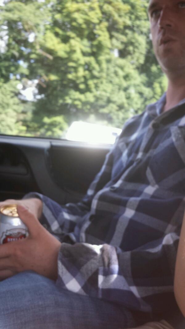 SeymooreBrianAd's tweet photo. Me posing in the car to Rovers! Gashead for life http://t.co/hwWSimHh1P