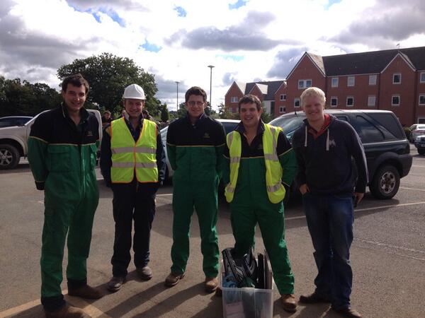 The <a href="/hfyfc/">Herefordshire FYFC</a> Efficiency with Safety team, who are competing now - first on! #yfccomps  <a href="/pbrewer1/">Peter Brewer</a>