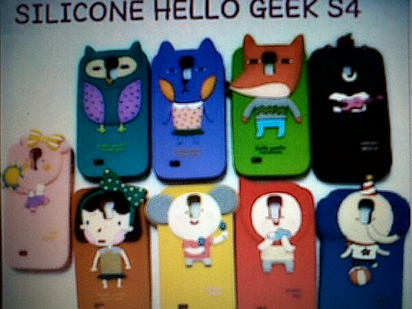 Purpleshop18's tweet image. Silicone #hellogeeks for samsung s4 only 95rb