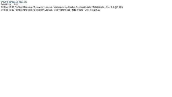 StanSolid's tweet image. Double odds 1.581