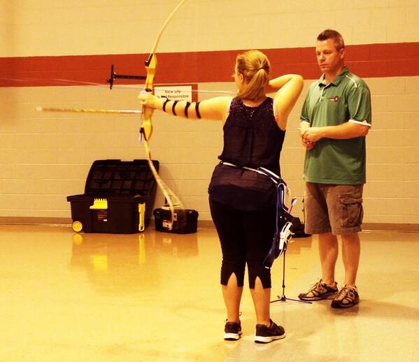 #repix practicing . Her bow set up is looking pretty wicked!