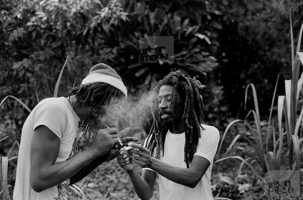 MIGWI95's tweet photo. Peter Tosh &amp; Bunny Wailer on that Herb http://t.co/axar63J5Q7