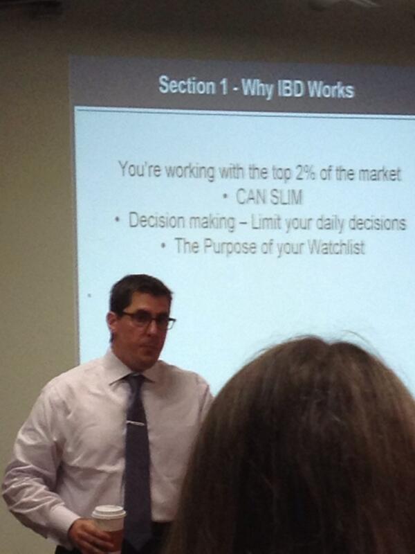 Jbrock2011's tweet photo. @IBDinvestors  meetup with @TJReazor http://t.co/WrwYvlQPbK