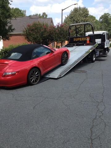 DaveAbbott11's tweet photo. Car not as much fun when it's going to the shop... http://t.co/36rE6bhoex
