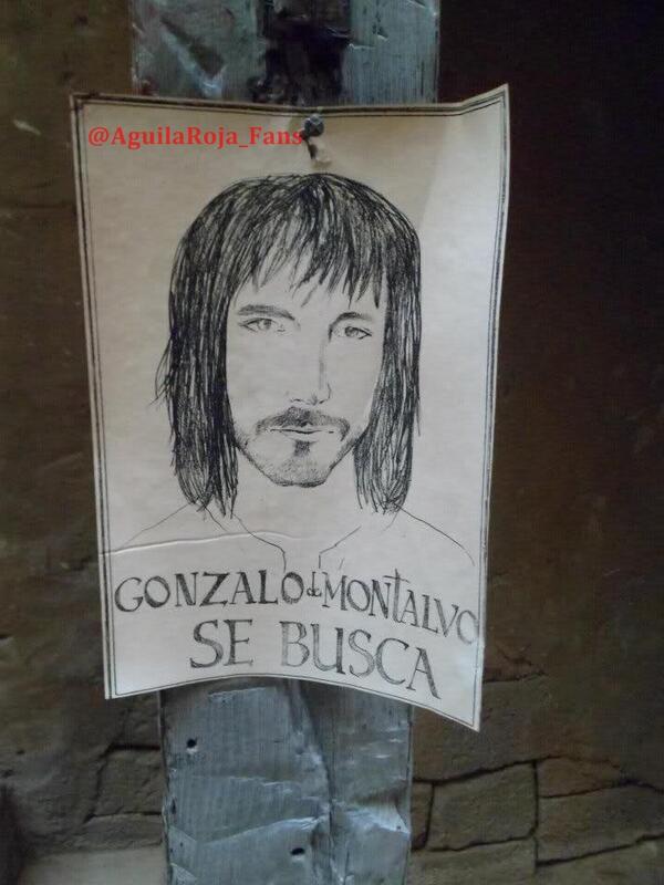 AguilaRoja_Fans's tweet photo. En los próximos capítulos veremos este cartel de David Janer... ¿Habrán averiguado que es el Águila Roja? http://t.co/hDYMC3r0kV