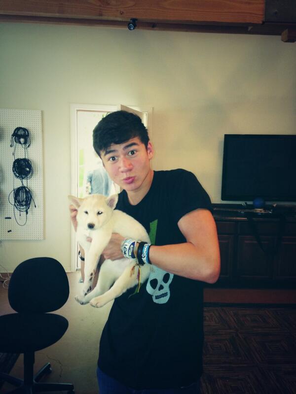 Calum5SOS's tweet image. Writing and puppies