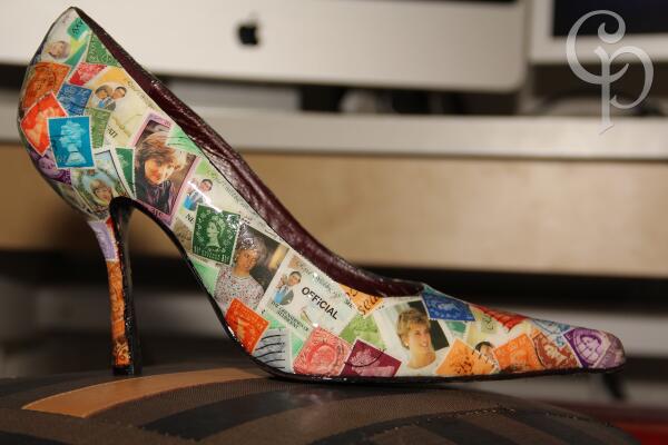 we handmade these custom shoes in memory of Princess Di #princessdiana <a href="/KourtneyKardash/">Kourtney Kardashian</a> <a href="/KimKardashian/">Kim Kardashian</a> #heels