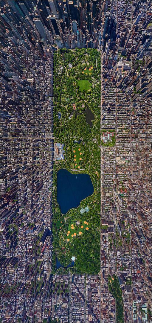 NaturalezaVital's tweet photo. Maravillosa fotografía panorámica del Central Park en Nueva York http://t.co/b0QXn04zFM