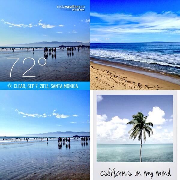 #SantaMonica Saturday &amp; a little Kirk staycation on the beach for a few hours. Because, this is why we live in #LA.